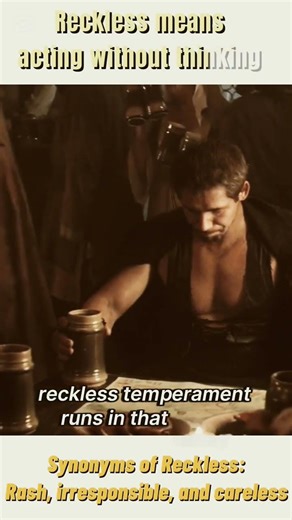 Reckless meaning......