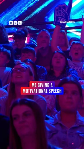 The motivation we all need 🤣 #Gladiators #Legend Gladiators ready! A new generation of superhumans take on brave contenders in the ultimate test of speed and strength. It’s all-out action, with Bradley and Barney Walsh in charge. | BBC One