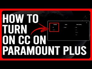How To Turn On CC On Paramount Plus (How To Enable CC/Subtitle On Paramount Plus)