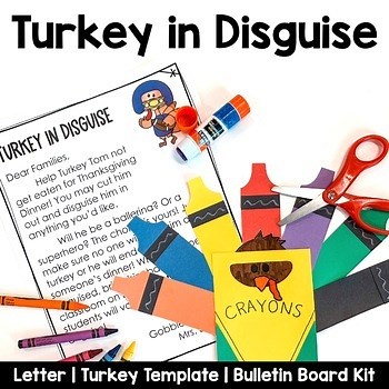 Disguise A Turkey | Turkey Trouble | Turkey in Disguise Craft Writing Project