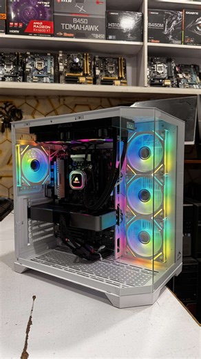 Clean outside, violent inside 🤍 All white build but the FPS is anything but soft. Rate this snow setup out of 10 👀 #whitebuild #whitepc #pcmasterrace #gamingpc #setupinspo