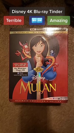 Disney 4K Blu-ray Tinder #4kbluray #bluray #tinder #disney #mulan #hocuspocus #lightyear #doctorstrangeinthemultiverseofmadness #frozen2 #turningred