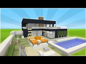 Minecraft Tutorial: How To Make A Modern House #3