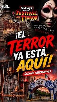 Final setup of the Festival del Terror at Six Flags! 🎃 The Strangers and more.
