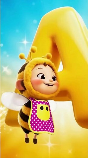 Baby Bumblebee Learns the Letter A Long A Sound Alphabet Fun for Kids!