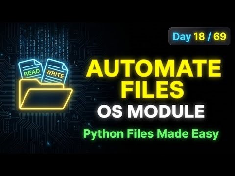 Organize Files Automatically in Python | os Module – Day 18 | Everyday Python