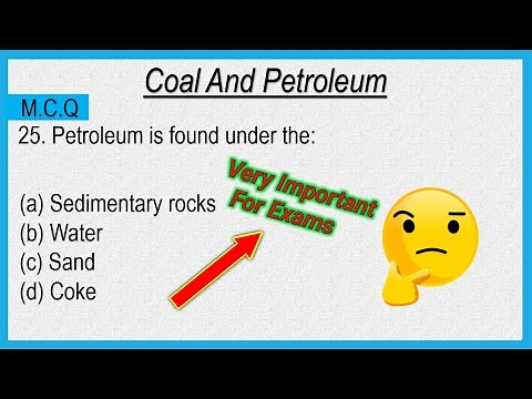 8th Class Science Chapter-5 Coal&Petroleum M.C..Q | True or False | Fill in the blanks | With Answer