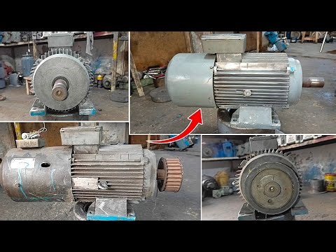 Disassembling, Servicing and Assembling 7.5HP 1400RPM SEW Eurodrive Motor with Brake
