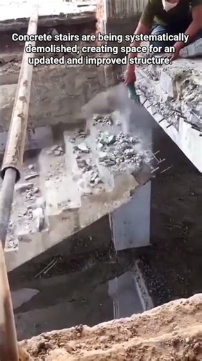 Demolishing Concrete Stairs for New Construction
