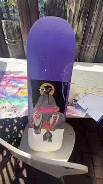 Repainting old skateboard decks part two #skateboarding #art #painting #skate #loveskateboarding