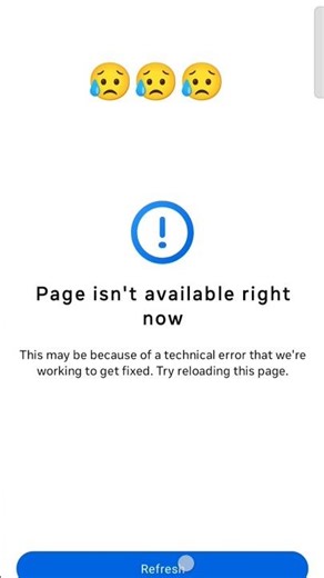 Page isn't available right now problem 😭