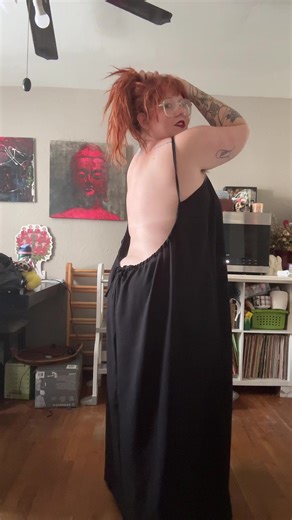 Finalllllllly got one of these backless dresses when it was on sale for $9 and when I tell you I feel like a GODDESS. I do mean goddess. #plussize #plussizefashion #ootd #ootdfashion #tiktokshop