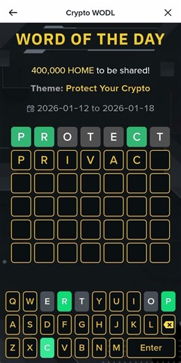 Binance Crypto Word of the Day Today Quiz Answer Protect Your Crypto 7 Letters 2026-01-17 #binance