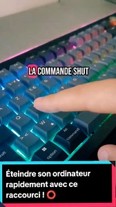 ✅éteindre son pc rapidement avec une seule touche de clavier 😮 #windows #linux #astuce #macos | Astuces