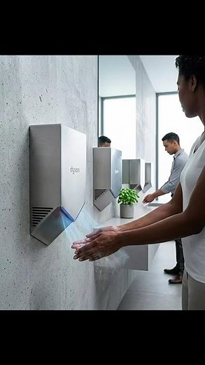 Dyson Airblade #commercialwashroom #facilitymanagement #handdryer