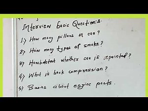 #CAR'S 24 #INTERVIEW QUESTIONS FOR #EVALUATION ENGINEER