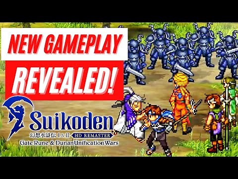 Suikoden I & II HD Remaster New Combat Gameplay Reveal Nintendo Switch Comparison News