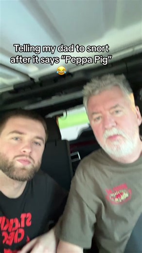 Dad Reacts to Peppa Pig Snorting Prank