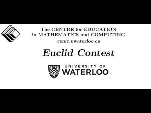 1 - Euclidean Geometry 滑铁卢 - 欧几里德 数学竞赛