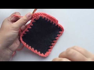 Crochet Border Fleece Blanket HDC Row