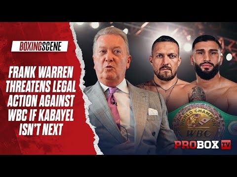 'We'll sue them. I'm not p***ing around' Frank Warren sends warning to WBC