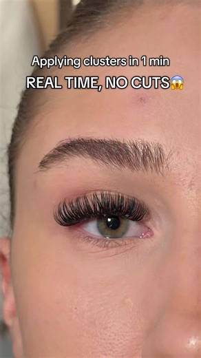 Quick DIY Lash Extensions Tutorial Using Clusters