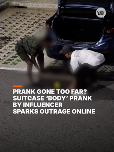 A viral suitcase prank meant to shock instead sparked backlash, with many saying it crossed the line. #sgnews #Singapore #Prank