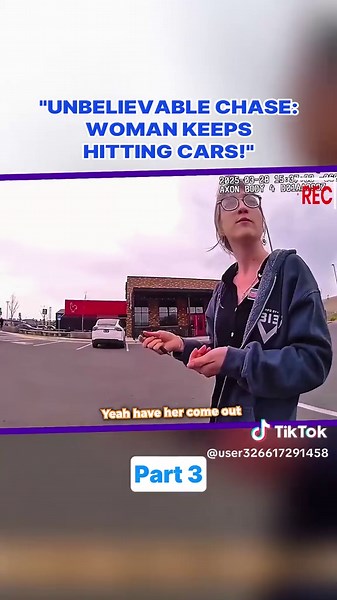 Part 3 - Unbelievable Chase Woman Keeps Hitting Cars!#cops #police #bodycam #crime #fyp