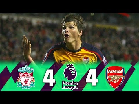 Liverpool vs Arsenal 4-4 Cuplikan & Gol | Andrey Arshavin Mencetak Empat Gol di Anfield (2008/09)