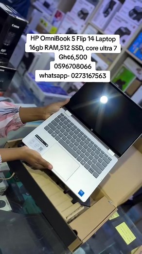 HP OmniBook 5 Flip 14 Laptop | Core Ultra 7, 16GB RAM, 512GB SSD