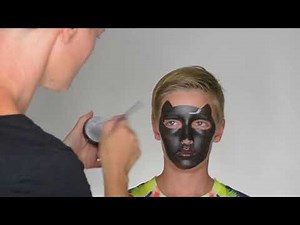 Black Panther Face Paint Tutorial.