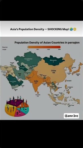 Asia’s Population Density Map Will SHOCK You 😱🌏