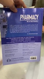 First ever book of Pharmacy across Pakistan that covers 100% Pharmacy Syllabus. *Pharmacy in a Nutshell* Now You Don't Need to Consult Multiple Books for Preparation of Pharmacy Tests & Interviews. This Book Has it All. *Salient Features:* ✅ Covers 100% Pharmacy Syllabus ✅ Well Constructed MCQs ✅ Explanatory Notes & Tables ✅ Minimal / No Mistakes *Order it Here:* https://docs.google.com/forms/d/e/1FAIpQLScbXub7MbKonuQbEVnnHmiSza02Kt-EVdV8ZT9npXDe1daGsg/viewform *Price:* PKR 1000 With Free Home D