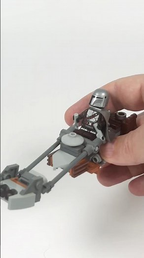 LEGO Star Wars The Mandalorian Speeder Bike Build