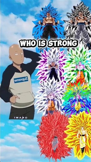 Saitama vs goku all infinity form♾️ #anime