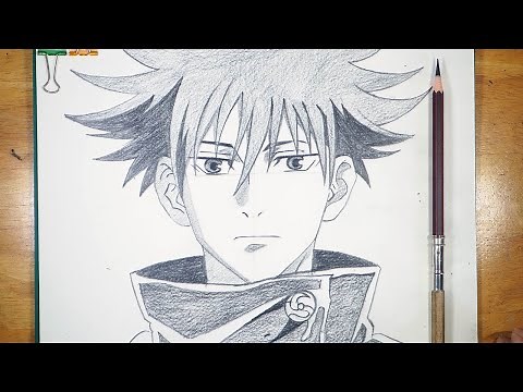 Anime Drawing | How to Draw Megumi Fushiguro | Jujutsu Kaisen Drawing | Sketch Step by Step
