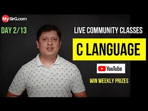 History of C Language and Tokens | Community LIVE Class | Day-2