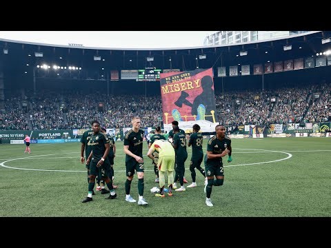 "We are here to bring you MISERY" | Timbers Army displays horror-classic inspired tifo