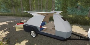 This teardrop trailer could be perfect for electric vehicle camping
