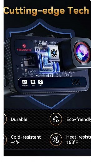 4K+4K Dash Cam Front and Rear, Free 128GB Card Included, 5.8GHz WiFi Dash Camera for Cars,