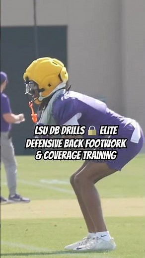 LSU DB Drills 🔒 Elite Defensive Back Footwork & Coverage Training