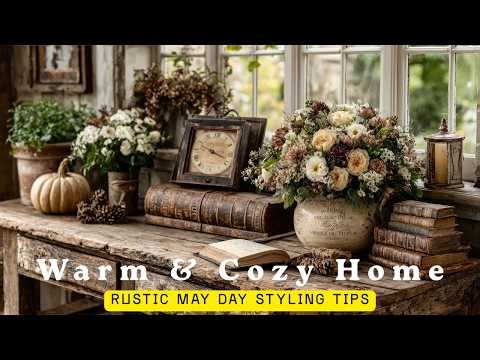 Rustic May Day Decor Ideas 🌸 Cozy Spring Home Styling Tips for a Warm Farmhouse Look