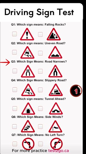 Driving test practice #quiz #quiz #drivetest #usa #canada