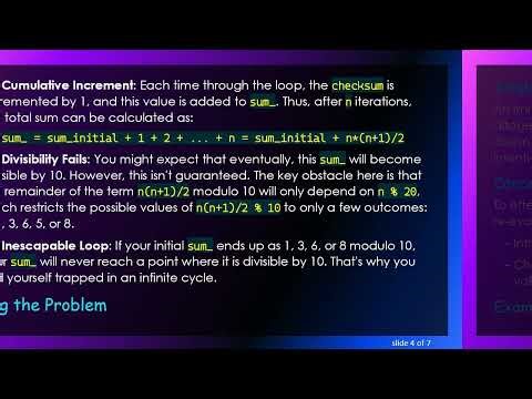 Understanding Why Your Checksum Calculation Causes an Infinite Loop in Python