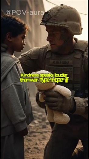 More Than a Soldier: A Moment of Peace in War 🕊️✨ #Humanity #Hope