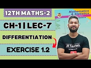 12th Maths-2 | Chapter 1| Differentiation | Lecture 7 | Maharashtra Board |