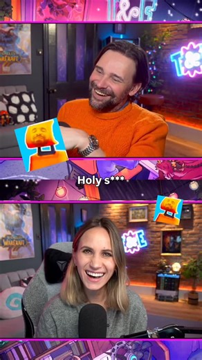 Taliesin & Evitel on Instagram: "Oh my god how did we not see this 😳 Goofiest accidental cosplay EVER 10/10 🪑 Hilariously, this has nothing to do with @champagnepapi, he just happens to be in our chair meme 🤣 and Tali’s jumper is @drakesdiary if you’re asking (and yes it’s ✨merino✨ lol) #warcraft #worldofwarcraft #wow #blizzard #horde #forthehorde #alliance #azeroth #transmog #fantasy #forthealliance #gamer #gaming #mmorpg #twitch #warcraftmemes #game #pcgaming #midnight #xalatath #streamer #
