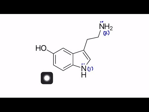 How to find most basic N atom in Serotonin molecule
