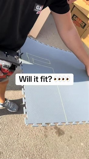 Will it fit? Our premium modular garage floor tiles are the perfect way to smarten up your garage 😎 | Garage Style Ltd