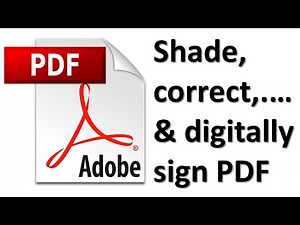 How to shade, comment, search for text or digitally sign a PDF document #Adobe